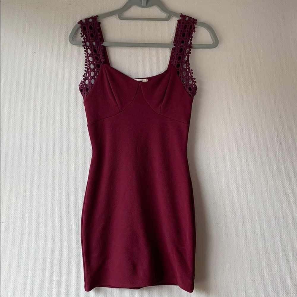 ❤️VDAY❤️ Burgundy BodyCon Dress 🍇